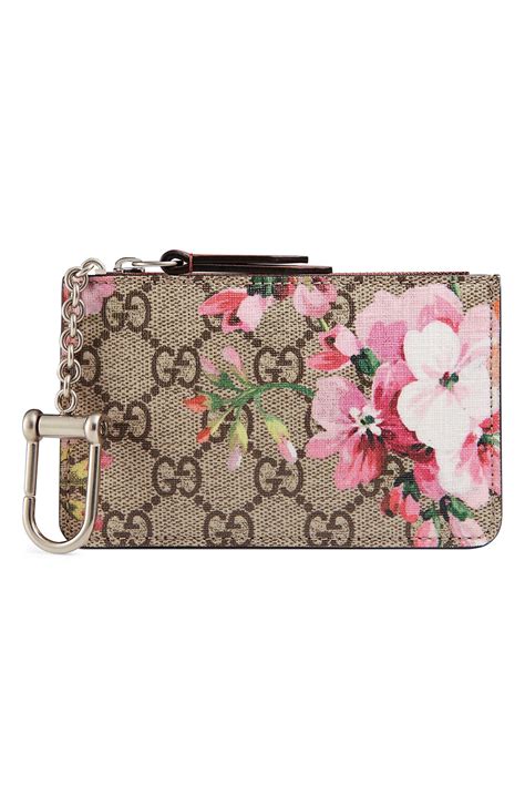 gucci key pouch blooms